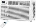 10,000 BTU Window Air Conditioner, Window AC Unit Cools up to 450 Sq.Ft., 6-in-1 Modes with Remote Control