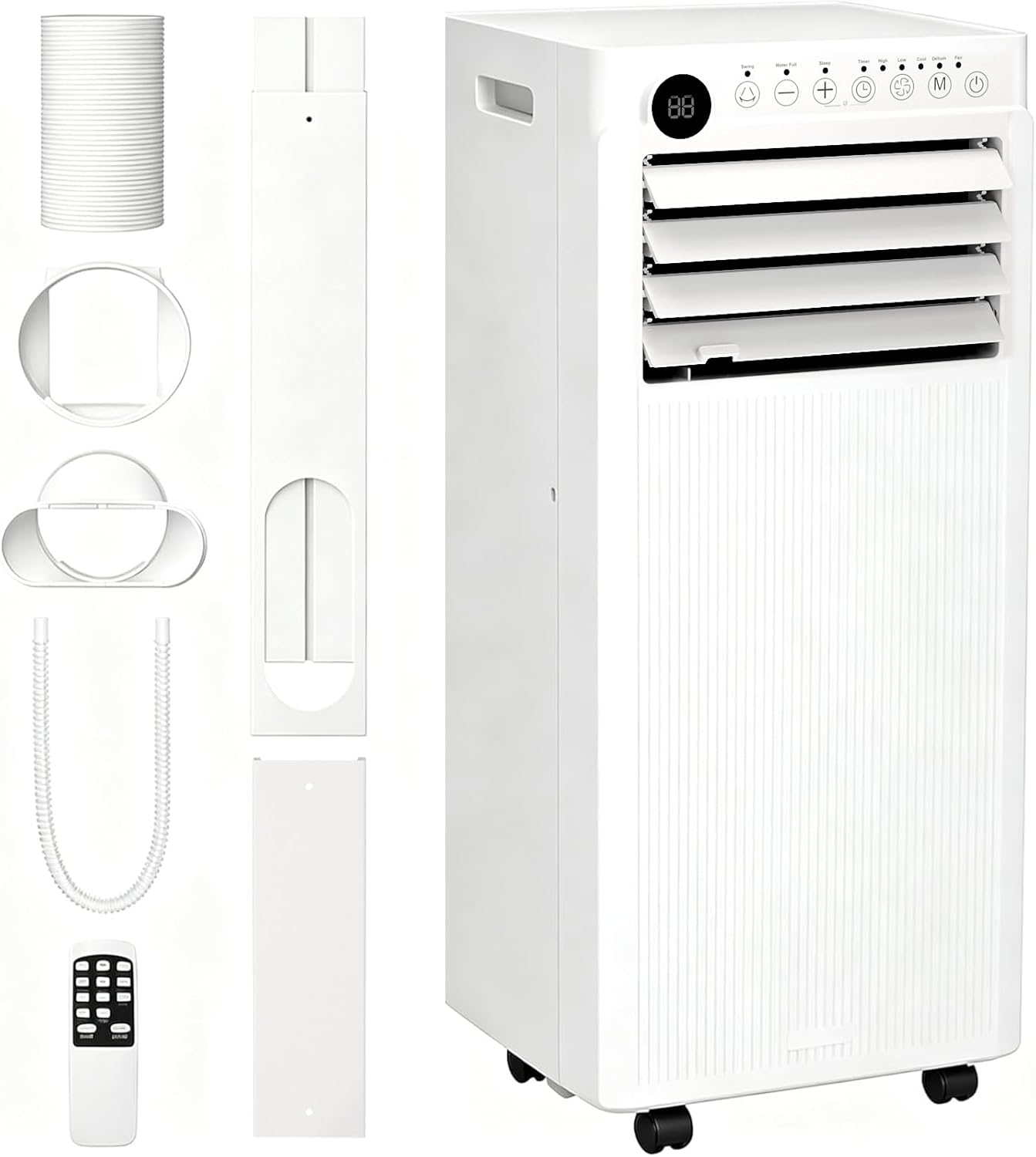 10000btus-portable-air-conditioner-for-bedroom-with-drainage-free-cooling-6146835 10000BTUs Portable Air Conditioner for Bedroom with Drainage-free Cooling