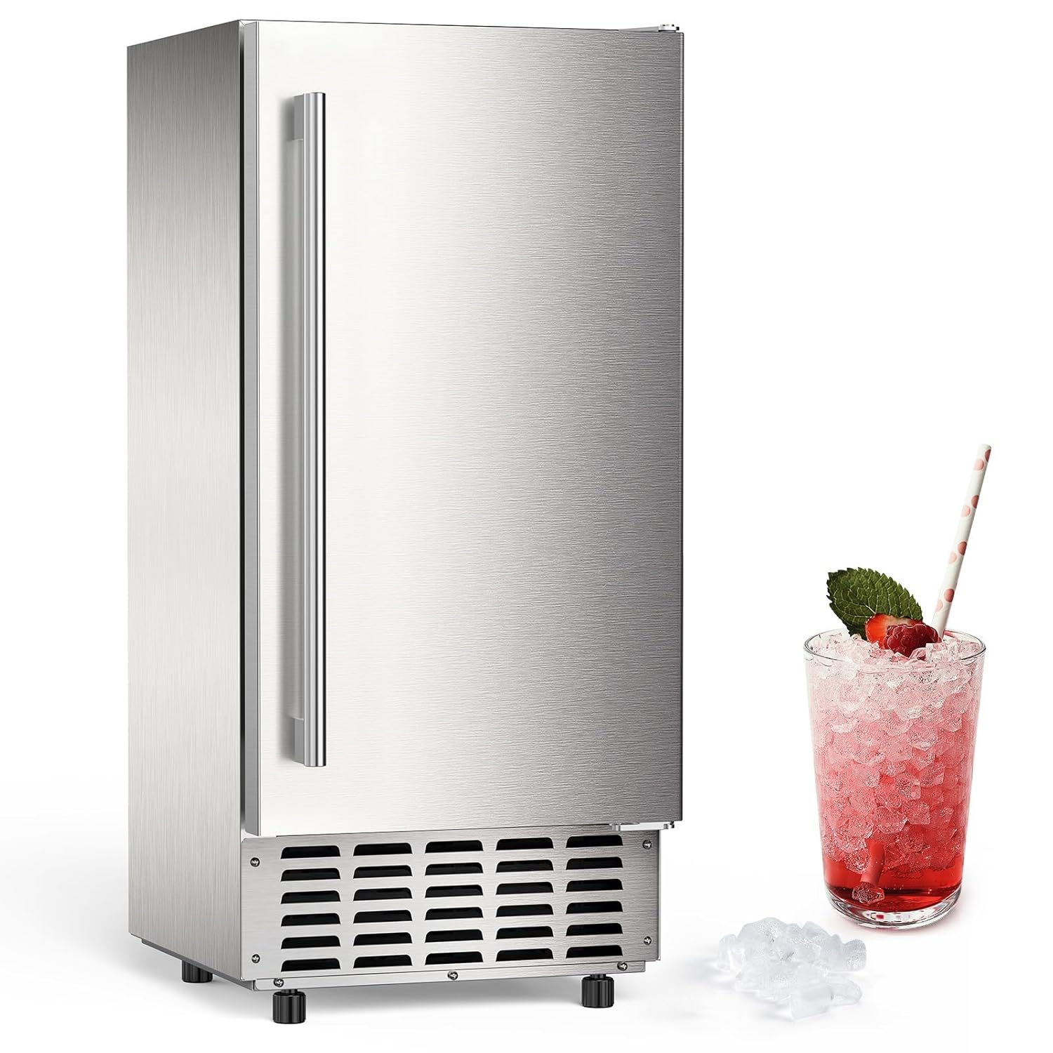 68lbsday-ice-maker-with-double-ice-baskets-bulit-in-freestanding-ice-machine-24h-timer-self-cleaning-for-commercial-home-usesilver-6284638 68Lbs/Day Ice Maker with Double Ice Baskets, Bulit-in Freestanding Ice Machine, 24H Timer & Self-Cleaning, for Commercial & Home Use(Silver)