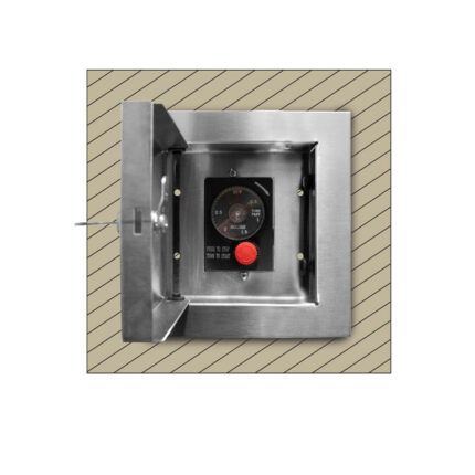 Locking Cabinet to house ESTOP1-0H Timer