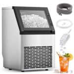 80Lbs/24H Undercounter ice Machine with 28Lbs Ice Storage Capacity