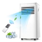 Antarctic-Star 3-in-1 8000BTU Portable Air Conditioner Fan Remote Control .Silver