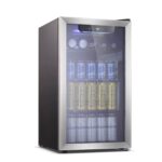 Antarctic Star Beverage Refrigerator -145 Can Mini Fridge with Adjustable Removable Shelves