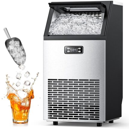 Antarctic Star Commercial Ice Makers Machine Stainless Steel Makers Freestanding