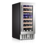 ChillEdge 28_Antarctic Star 15″ Wine Cooler Beverage Refrigerator Digital Temperature