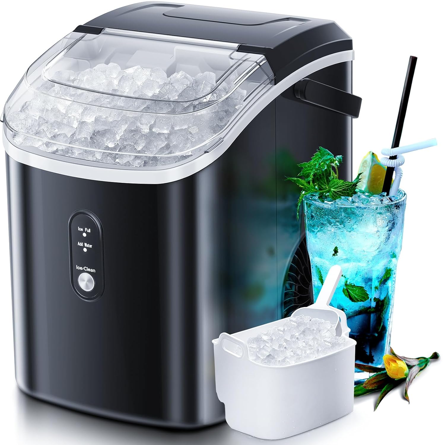 nugget-countertop-ice-maker-with-soft-chewable-pellet-ice-7776223 Nugget Countertop Ice Maker with Soft Chewable Pellet Ice