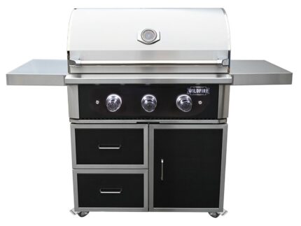 Wildfire Ranch Pro 30-Inch Black 304 Stainless Steel Freestanding Gas Grill